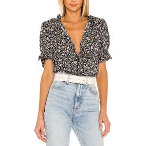 Selkie 'The Bistro' Black Polyester Blouse Size L